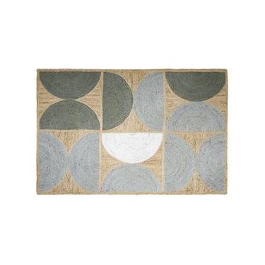 Imagem de Tapete Yerkoy Natural e Verde Westwing Collection Natural
