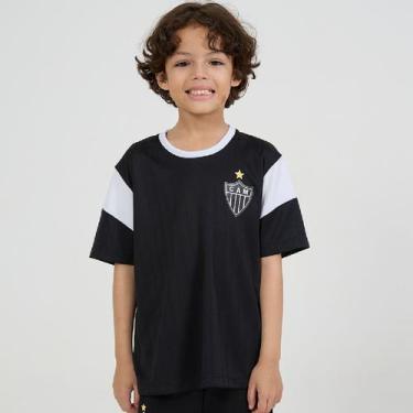 Imagem de Camisa Atlético Mineiro Estremecer - Infantil Tamanho:10Cor:Preto - Br