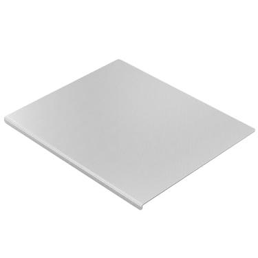 Imagem de KORVOS Tábua de corte de aço inoxidável, tábuas de corte de aço inoxidável 304 para cozinha, superfície antiarranhões e antiderrapante atualizada, placa de metal grande para assar carne, frutas