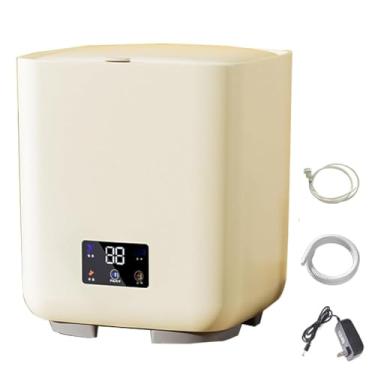 Imagem de HGTRH Minilavadoras portáteis, mini máquina de lavar roupa interior com 4 modos de centrifugação para apartamentos, residências universitárias, autocaravanas e viagens ofwhite