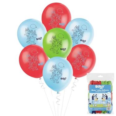 Imagem de Balões de látex Bluey & Bingo - 30,5 cm (8 unidades) - Ar ou Hélio - Perfeito para aniversários, datas de brincadeiras e cantos de fotos