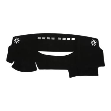 Imagem de VekAuto Capa de painel compatível com Toyota Venza 2008-2017, tapete de painel de painel preto de poliéster antiderrapante