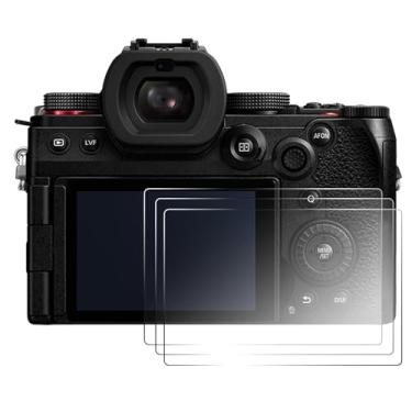Imagem de pssped 3 peças protetoras de tela compatíveis com câmera Panasonic Lumix S5M2, película de vidro temperado de dureza 9H de 0,25 mm, antirarranhões e impressões digitais