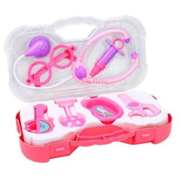 Imagem de Maleta Médico Acessórios Infantil Mini Doutor - Paki Toys, Rosa