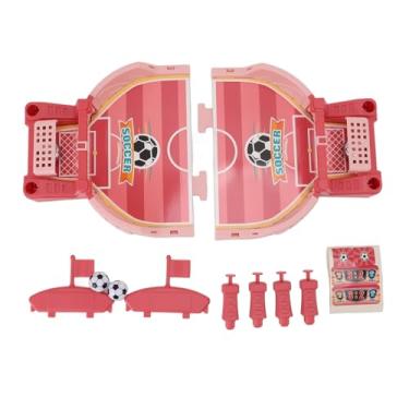 Imagem de Ainoli jogo de mesa para dois jogadores, jogo de mesa de futebol de dedo, brinquedo interativo para pais e filhos, quebra-cabeça de futebol para meninos (Rosa)