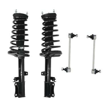 Imagem de maXpeedingrods 4 peças de suportes traseiros e elos de barra oscilante para Toyota Camry 1997-2001 Toyota Solara 1999-2003, 171680 171681 K90313 Amortecedores amortecedores com elos estabilizadores de