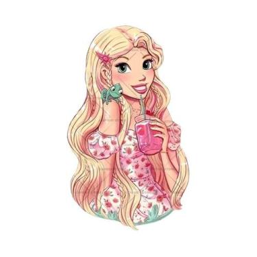 Imagem de Adesivos Termocolantes De Desenho Animado Da Princesa Disney Branca De