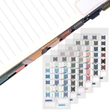 Imagem de Joez Wonderful 6 folhas de agenda, abas mensais, adesivos autoadesivos, guias de índice, guias de calendário para agendas, escritório, estudo, caderno (120 peças)