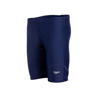 Imagem de Bermuda de Natação, Speedo, Xtra, Lycra Lisa com Lateral Jammer, tamanho M - Azul
