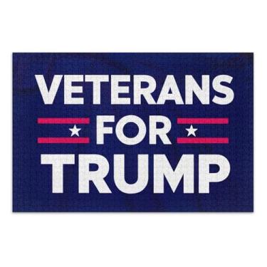 Imagem de Jigsaw 1000 quebra-cabeças para adultos veteranos patrióticos bandeira azul arte brinquedo pintura quebra-cabeça colorido família elefante branco presentes, 75 x 40 centímetros