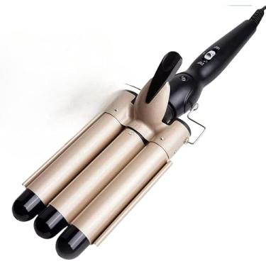 Imagem de Ferro De Ondular CerâMico 22 Mm - Modelador De Cachos, Adequado Para Cachos Apertados E Ondas MéDias(dourado)