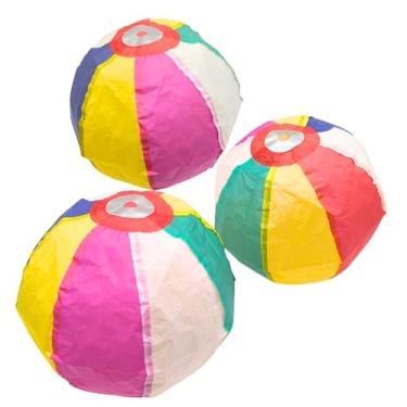 Imagem de Japanese Paper Balloons 3pcs Set, 5.3 inch Made in Japan, Traditional Japanese “Kami Fusen” Eco-Friendly Paper Balloon, Retro Design Decorative Accent for Events, Home Display, Cultural Decor