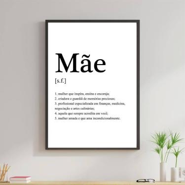 Imagem de Quadro Decorativo Mãe Significado 24X18Cm