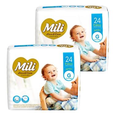Imagem de Fralda Descartável MILI Love & Care Tam: G    2 Pacotes c/ 24