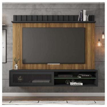 Imagem de Painel Bancada  TV até 75 Polegadas Thunder Marrom Caemmun