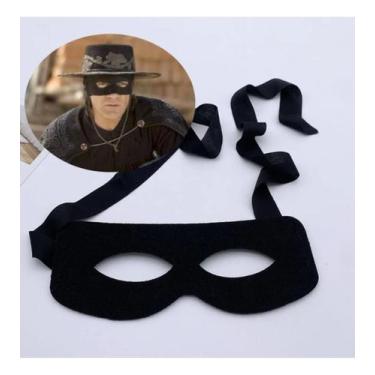 Imagem de Máscara Zorro Tecido - Fantasia Adulto e Infantil - Genérico