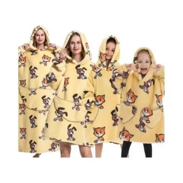 Imagem de Moletom Feminino Oversized Com Capuz De Sherpa, Quente E Aconchegante,