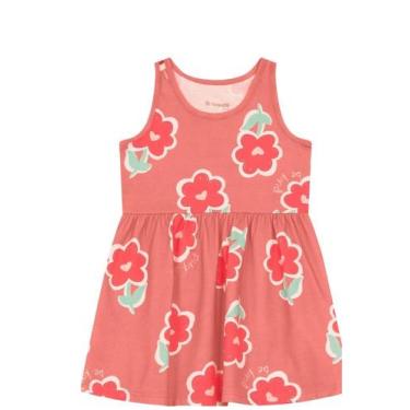Imagem de Vestido infantil menina de flores Brandili, 8, Rosa