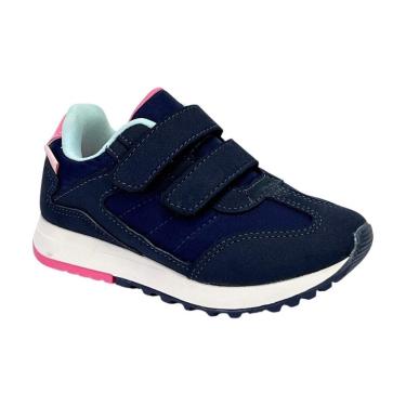 Imagem de Tênis Klin Walk Mini 216127 Marinho/Pink/Azul Acqua-Unissex