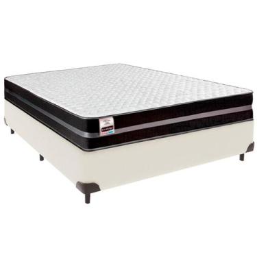 Imagem de Cama Box Casal e Colchão Bogota Molas Ultralastic Inducol Branco