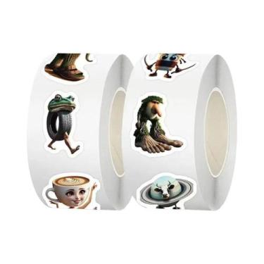 Imagem de 500 Adesivos De PVC DIY Para Laptop: Decalques Italian Brainrot AI Abs