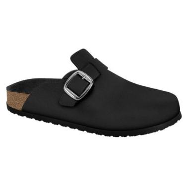 Imagem de Mule Feminino Beira Rio Clog Fivela Conforto Original -, Preto, 38