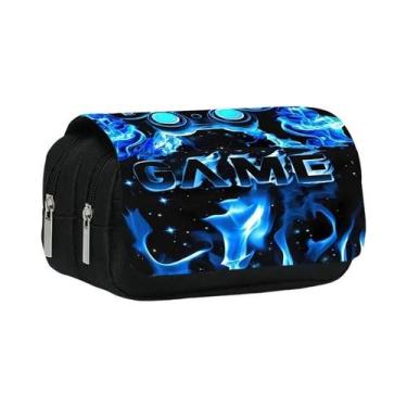 Imagem de Estojo De Lápis Duplo Com Design De Controlador De Jogo Em 2D Para Men