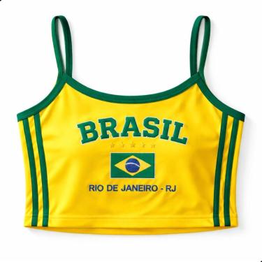 Imagem de Regata Cropped Veronz  Brasil Rio De Janeiro Feminina-Feminino