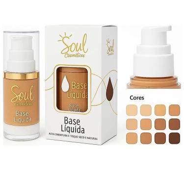 Imagem de Base Líquida Cor 3 Soul Cosméticos 30g