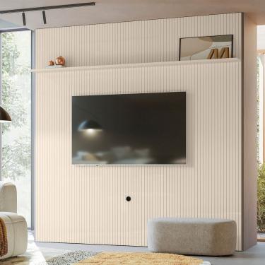 Imagem de Painel Ripado Piso-Teto 238cm x 244,5cm para TV até 75 Polegadas New Guaporé Madetec