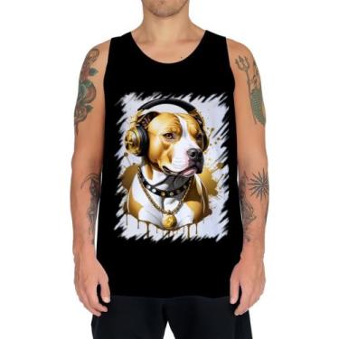 Imagem de Camiseta Regata Pitbull com Headphones 6 - Kasubeck Store®, Baby Look 
