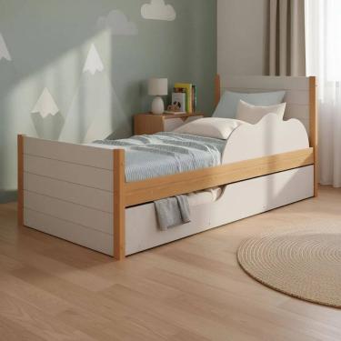 Imagem de Bicama Infantil em MDF Elza Permobili com 2 Colchoes Gazin