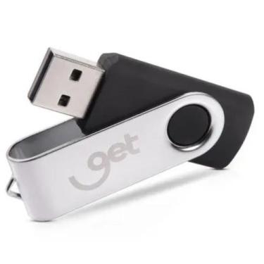Imagem de Pen Drive 64GB Get USB 2.0 Preto