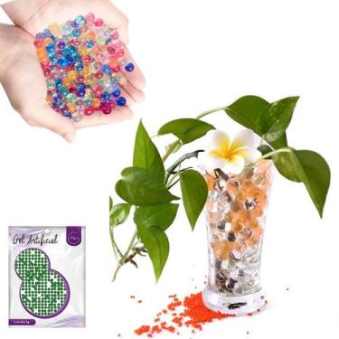 Imagem de Bolinhas Gel Cresce na água Decoração Vasos p/ Plantas 7g Colorido Lin