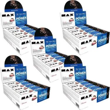 Imagem de Kit 5X Power Protein Bar - 12 Unidades 41g Napolitano - Max Titanium