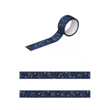 Imagem de Fita adesiva washi tape - Signos - Tilibra