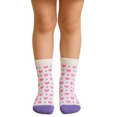 Imagem de Meia Cano Médio Kids Menina Lupo, 16 a 23, Off white