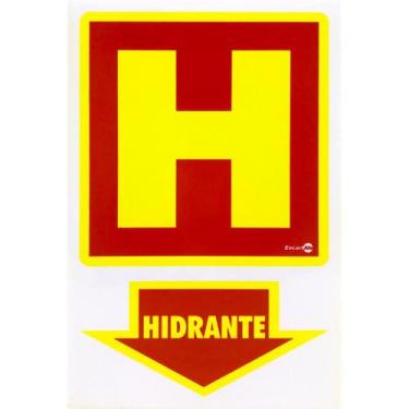 Imagem de Placa Fotoluminescente Hidrante 30 x 20 Cm Encartale
