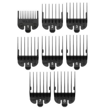 Imagem de Kit Pentes Altura 1-8 Wahl Com 8 Preto