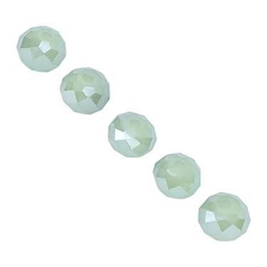 Imagem de Contas pequenas, Versatilidade Fácil de transportar Contas de joias de plástico elástico Contas de pulseira DIY para DIY Phone Craft para pulseiras Fabricação de joias(Cor pura - verde claro)