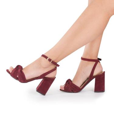 Imagem de Sandália Modarpe Salto Bloco Grosso Feminina B21