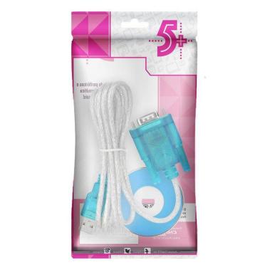 Imagem de Cabo Usb A Macho + Db9 Cristal 1,5 Metros 018-0062