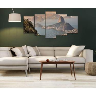 Imagem de Quadro Decorativo Sala Quarto Escritório Paisagem Rio