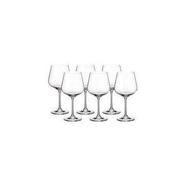 Imagem de Jg. 6 Taças Para Vinho Tinto Burgundy Em Cristal 600ml Strix - Bohemia