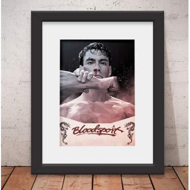 Imagem de Quadro Poster Jean-claude Van Damme Vidro & Paspatur 46x56