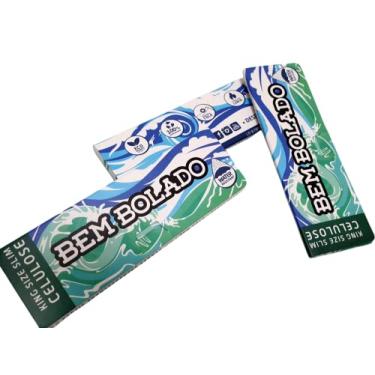 Imagem de Kit Seda Celulose Transparente Bem Bolado Para Cigarros Com 3 Livretos King Size Slim