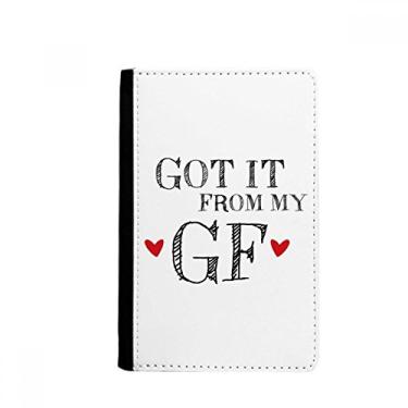 Imagem de DIYthinker Para BF Got It From My GF Boyfriend Passport Holder Notecase Burse Carteira Capa Carteira Bolsa, Multicolorido., size