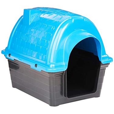 Imagem de Furacão Pet Iglu Casinha de Plástico para Cães, Azul, 1