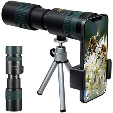 Imagem de Telescópio Monocular 8-24x30mm, Telescópio Monocular Prisma HD BAK4 de Alta Potência com Suporte para Smartphone, Observação de Pássaros, Viagem, Campismo e Paisagem