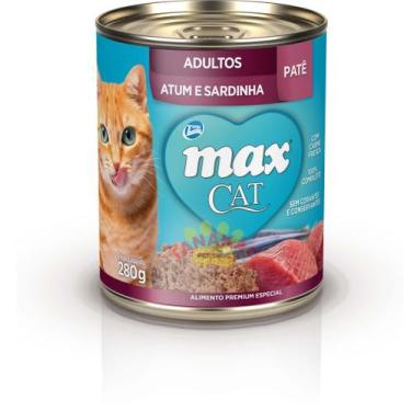 Imagem de Alimento Úmido Max Cat Lata Para Gatos Adultos-Atum E Sardinha - Total